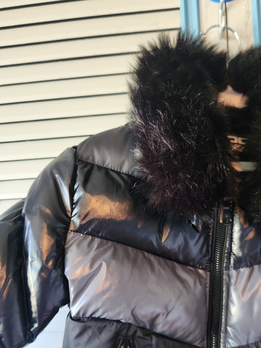 Jordan Craig Kids Black Puffer Coat Faux Fur Collar - Picture 5 of 13